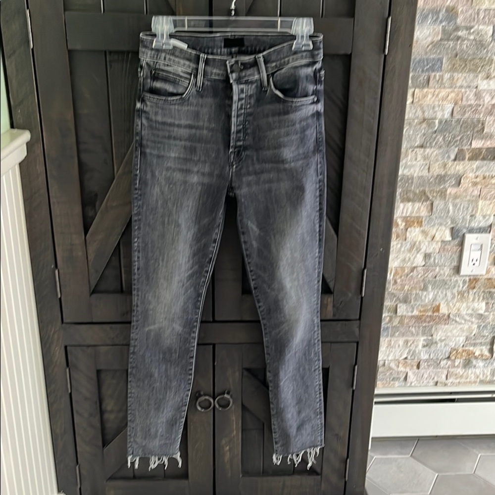 MOTHER Charcoal Denim Jeans